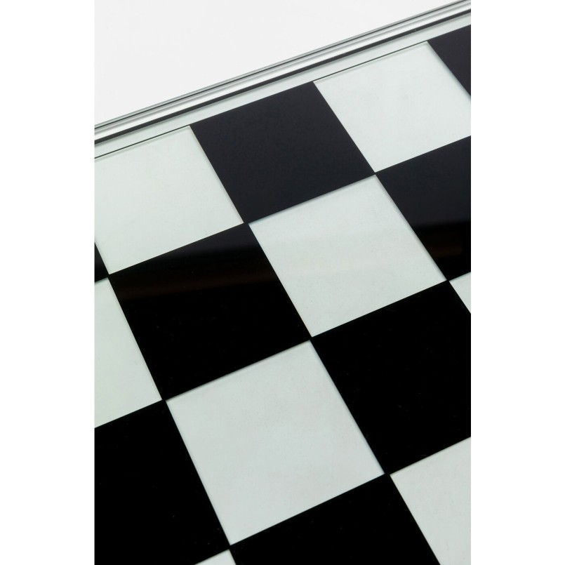 Black and white transparent chess set - Kare Design