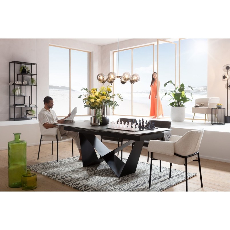 Black and white transparent chess set - Kare Design