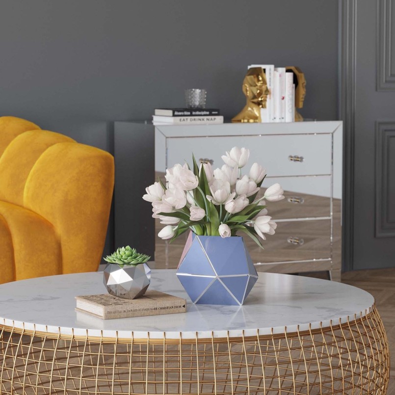Golden face bookend - Kare Design