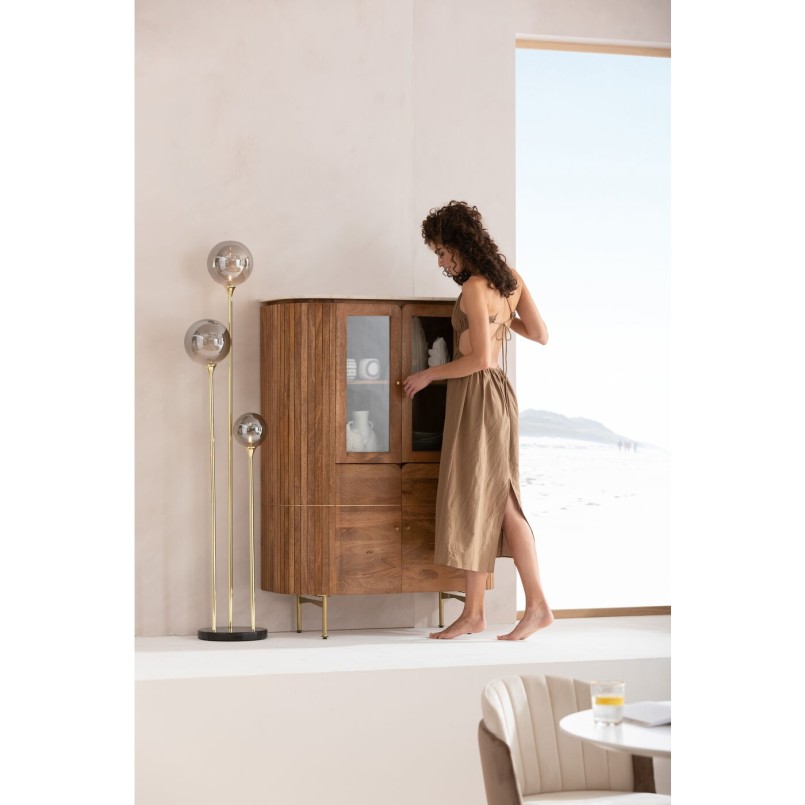 Vitrine en manguier massif - Grace - Kare Design
