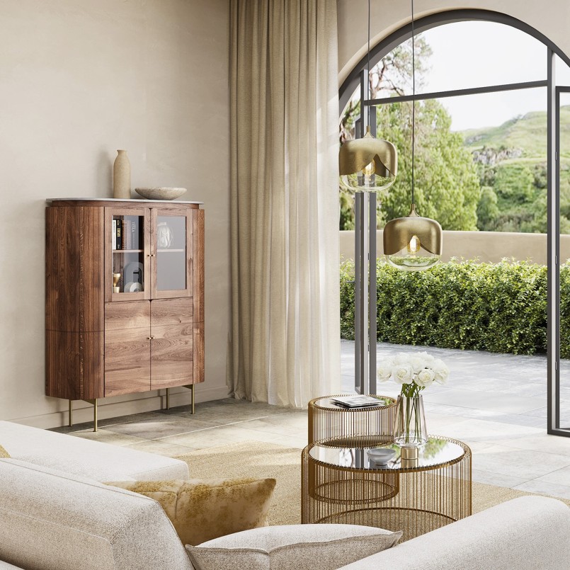 Solid mango wood showcase - Grace - Kare Design