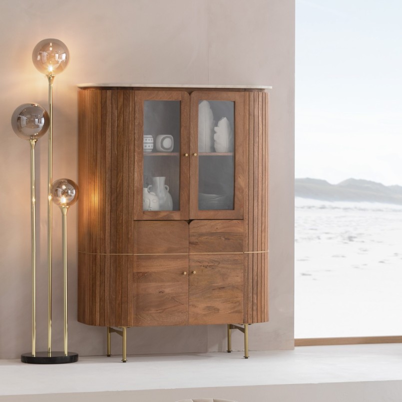 Vitrine en manguier massif - Grace - Kare Design