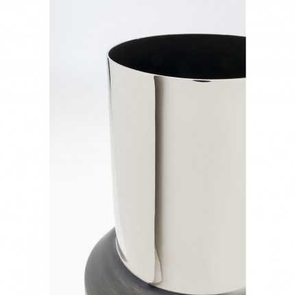 Vase Vesuv 51cm gris et argenté Kare Design