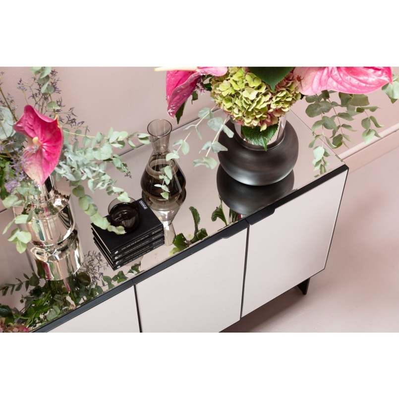 Black mirror sideboard - Soran - Kare Design