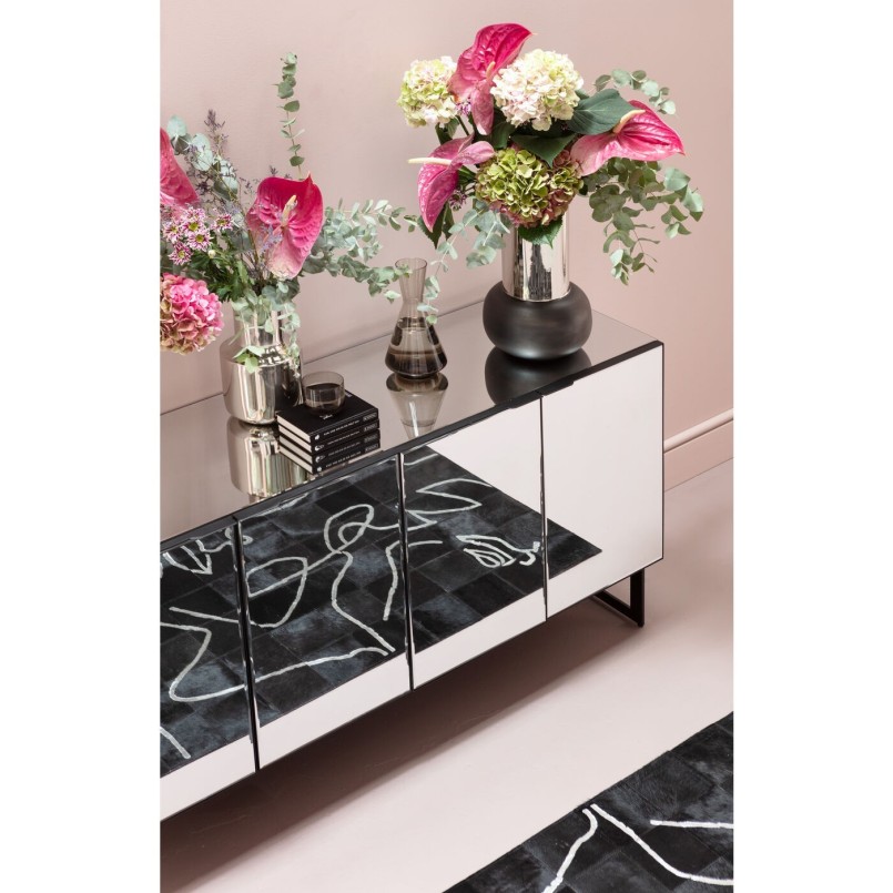 Black mirror sideboard - Soran - Kare Design