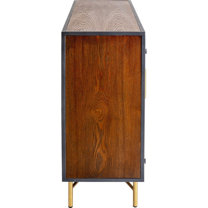 Glass door sideboard with tropical leaves - Jungle - Kare Design