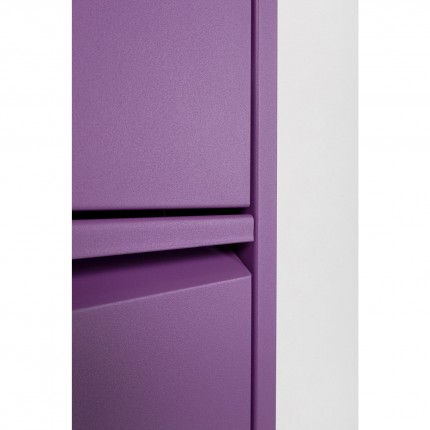 Casier à chaussures Caruso violet 5 tiroirs Kare Design