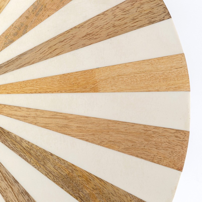 Round white and gold side table - Domero Cirque - Kare Design