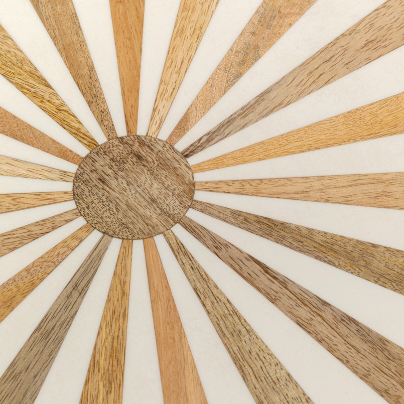 Round white and gold side table - Domero Cirque - Kare Design