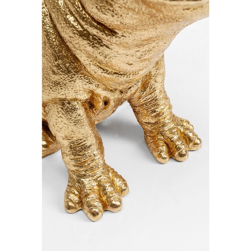 Golden hippopotamus side table - Kare Design