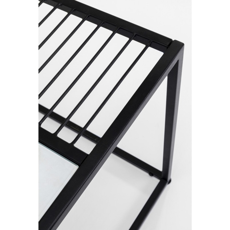Black and white modern side table - Twisted - Kare Design