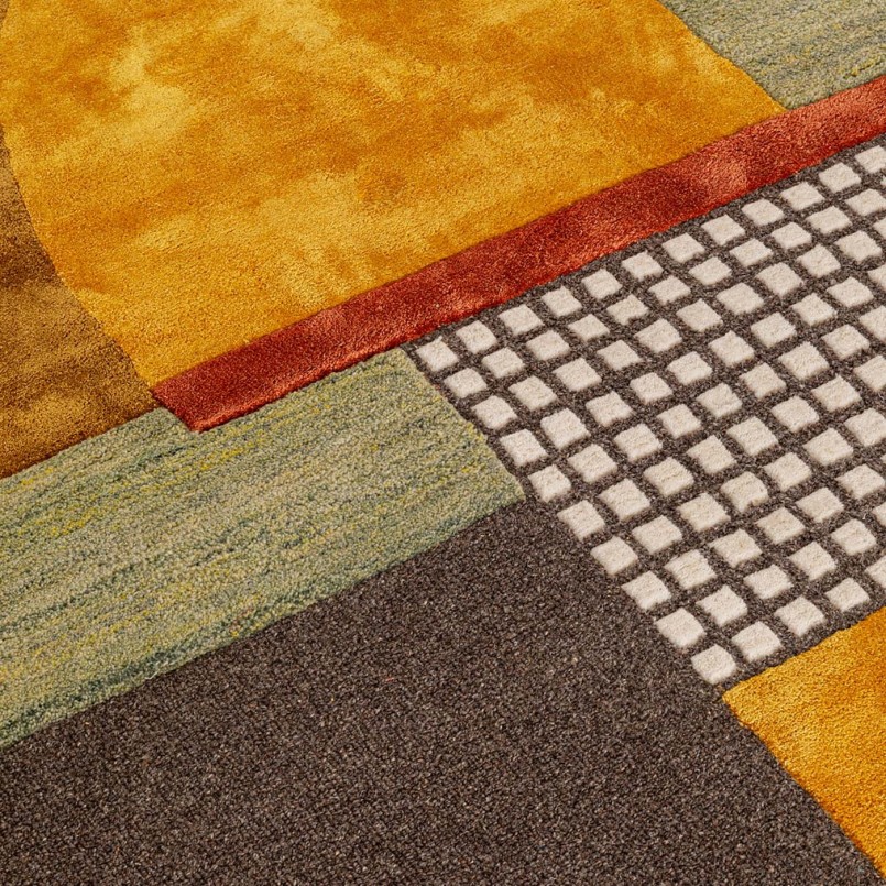 Tapis rétro couleurs chaudes - Seventy - Kare Design