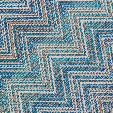 Tapis Zigzag bleu 230x160cm Kare Design
