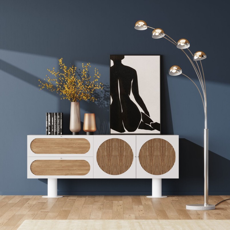 Painting duochrome seated woman seen from the back - Kare Design