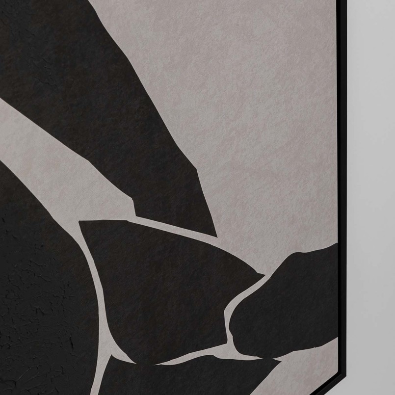 Painting duochrome seated woman seen from the back - Kare Design