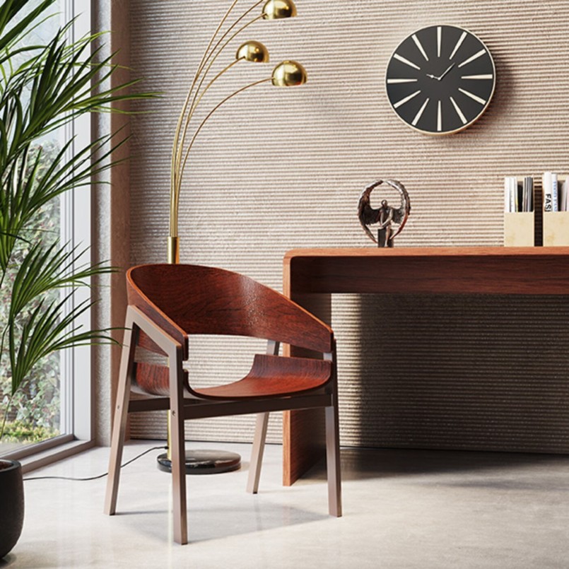 Walnut desk - Club - Kare Design