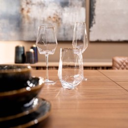 Flûtes à champagne dorées - Diamond Rim - Kare Design