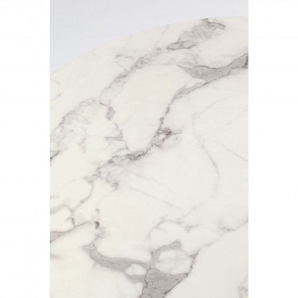 Plateau de table Schickeria effet marbre blanc Kare Design