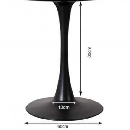 Pied de table Schickeria noir Kare Design