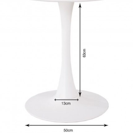 Pied de table Schickeria blanc Kare Design