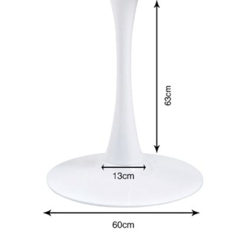 Pied de table en acier blanc - Schickeria - Kare Design
