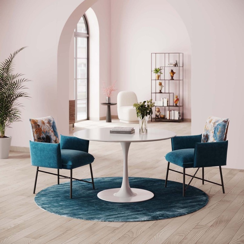 Pied de table en acier blanc - Schickeria - Kare Design