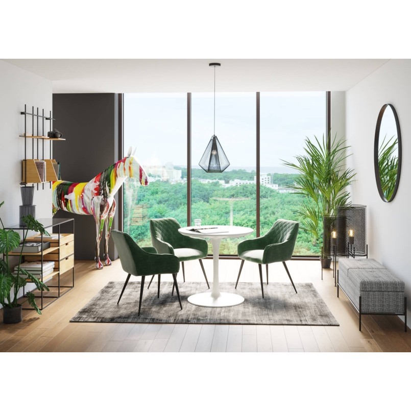 Pied de table en acier blanc - Schickeria - Kare Design