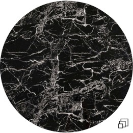 Plateau de table effet marbre noir - Schickeria - Kare Design