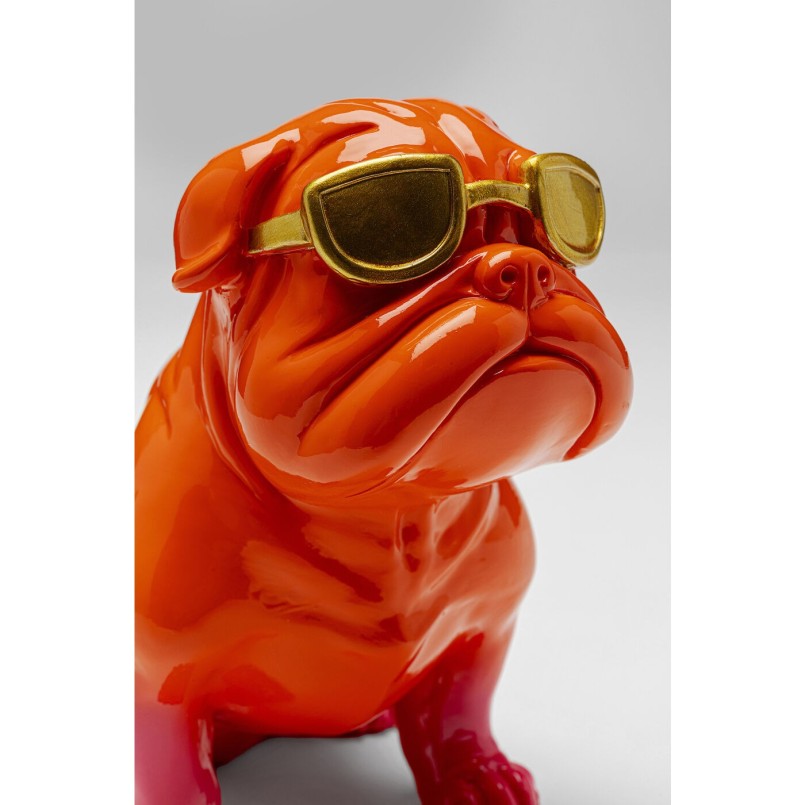 Figurine décorative Fashion Dog orange 17cm