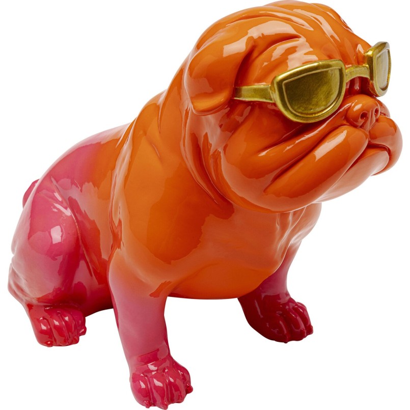 Figurine décorative Fashion Dog orange 17cm