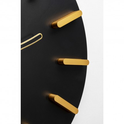 Horloge murale Central Park 30cm noire Kare Design