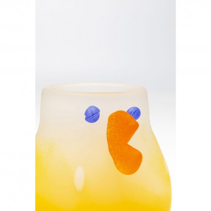 Vase poulet jaune 17cm Kare Design