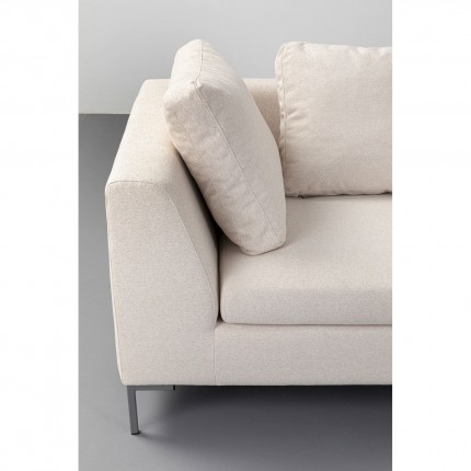 Canapé d'angle Gianna 250cm droite crème Kare Design