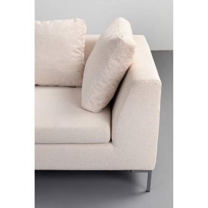 Canapé d'angle Gianna 250cm gauche crème Kare Design