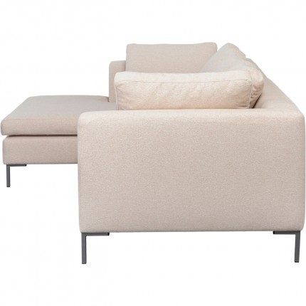 Canapé d'angle Gianna 250cm gauche crème Kare Design
