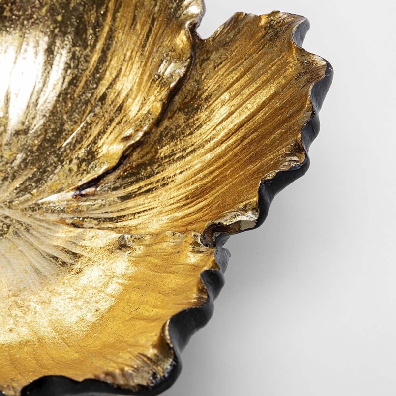Gold and black flower bowl - Kare Design