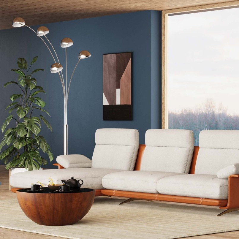 Table basse Tear Drops noyer 80cm Kare Design