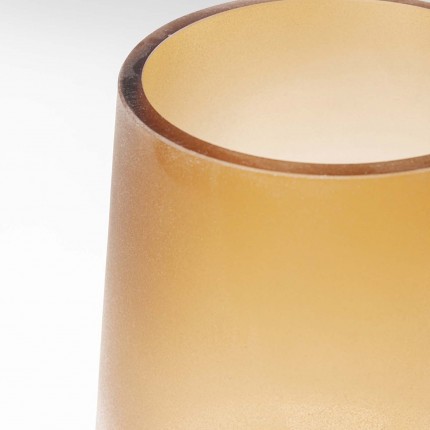Vase Noble Ring ambre mat 26cm Kare Design