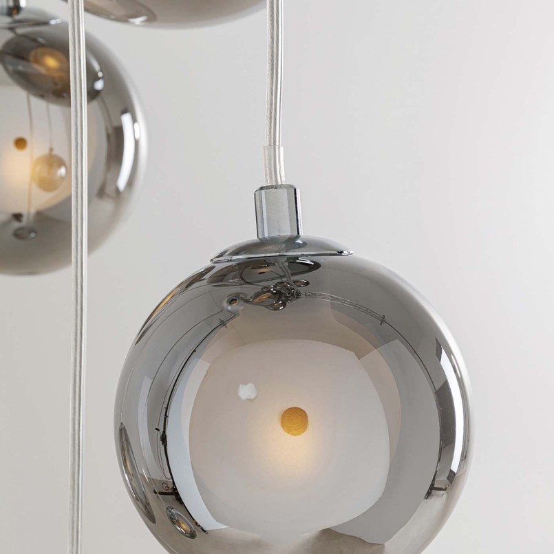 Suspension chromée globes en verre - Symphony - Kare Design