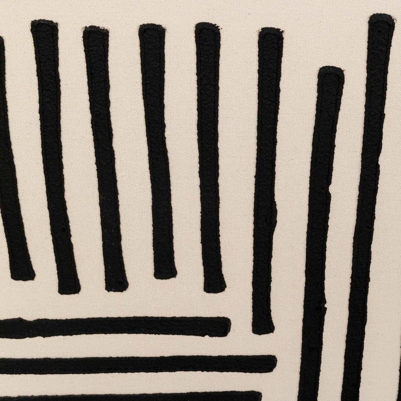 Tableau lignes noires sur fond beige - Artistic Lines - Kare Design
