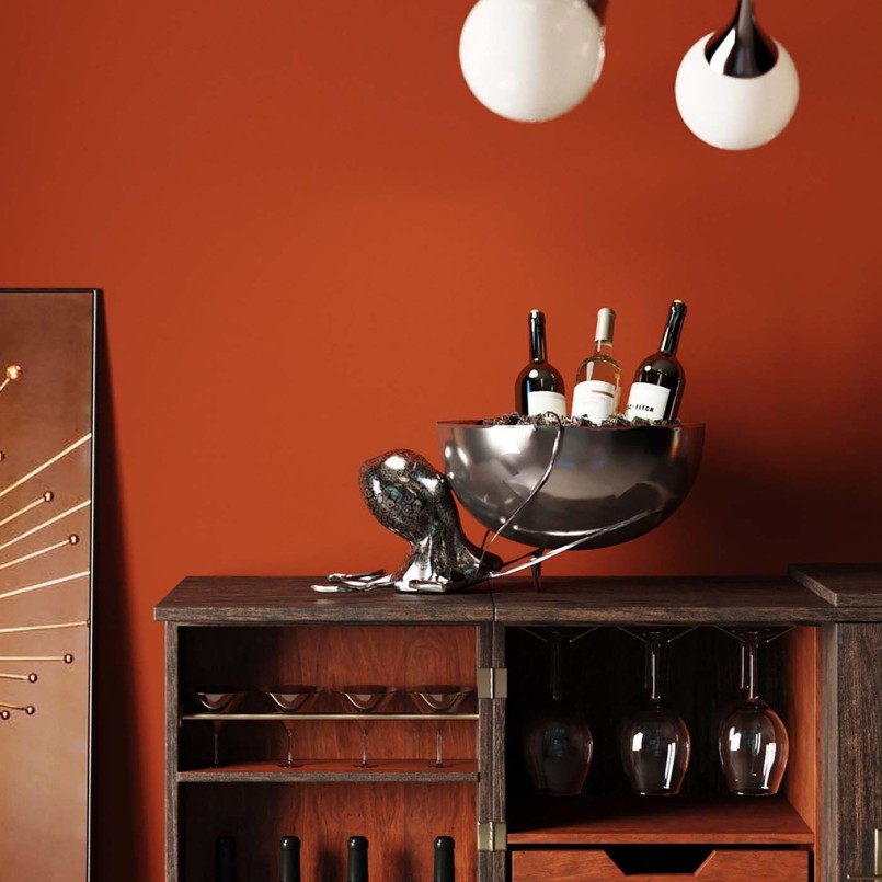 Seau à champagne pieuvre argenté - Kare Design
