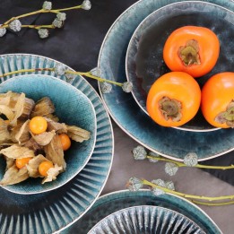 Assiette creuse bleue - Deep Mustique - Kare Design