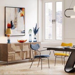 Blue abstract painting - Visione - Kare Design
