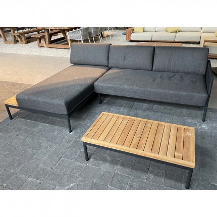 Salon de jardin Alba gris anthracite Gescova