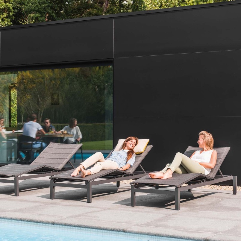 Recamiere Tremezzo black Gescova