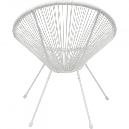 Salon de jardin Acapulco Mono blanc Kare Design
