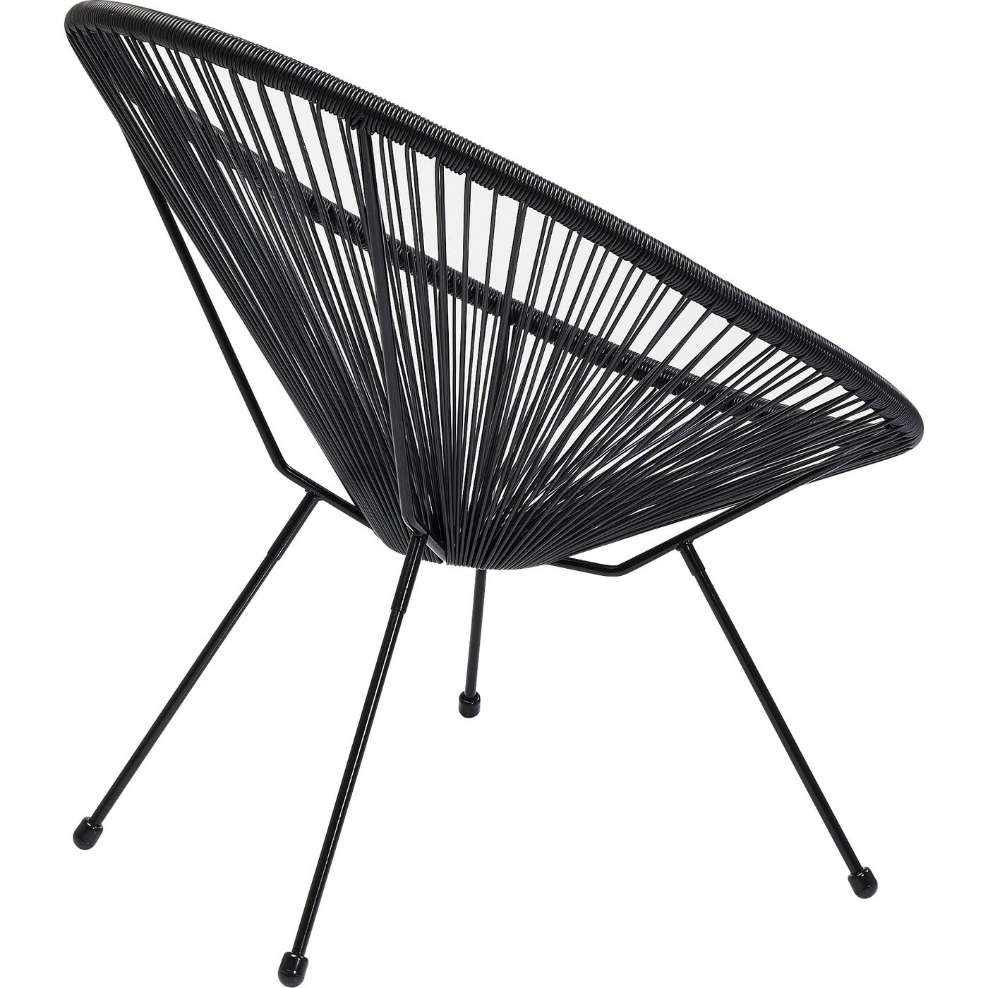 Salon de jardin Acapulco Mono noir Kare Design