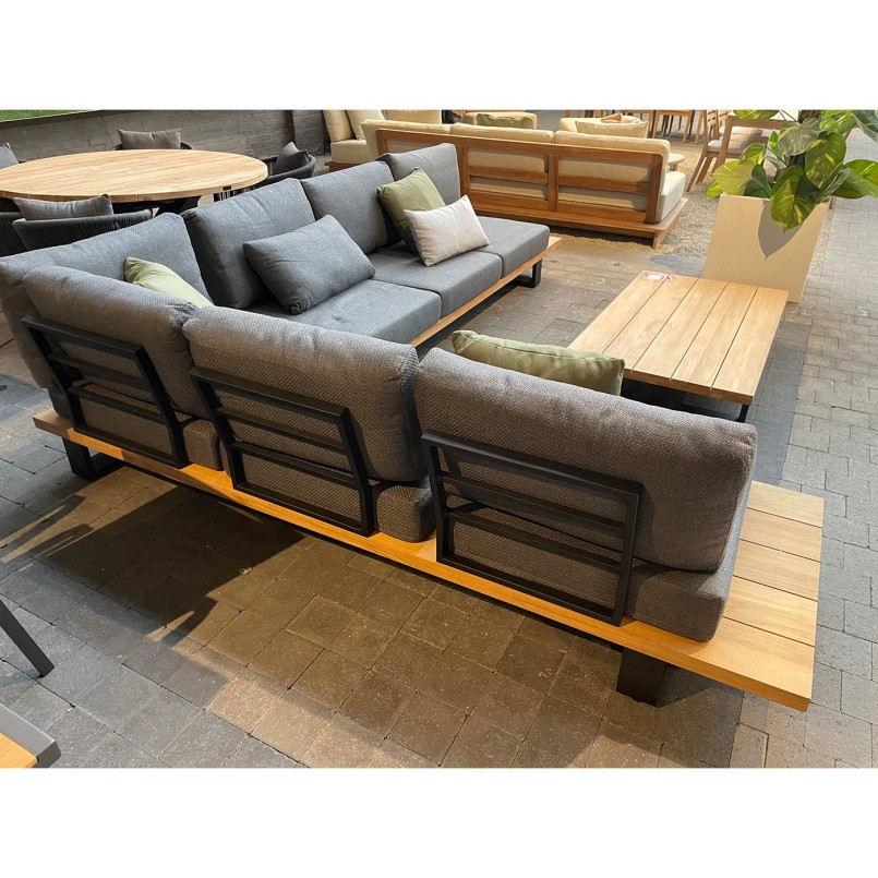 Salon de jardin d'angle avec table basse - Valdez - Gescova