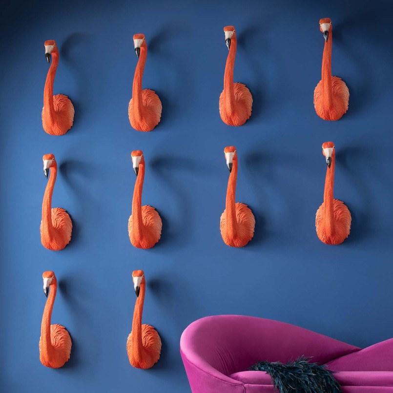 Pink flamingo wall decoration - Kare Design