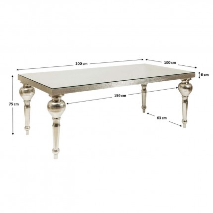 Table Chalet Louis 200x100cm Kare Design